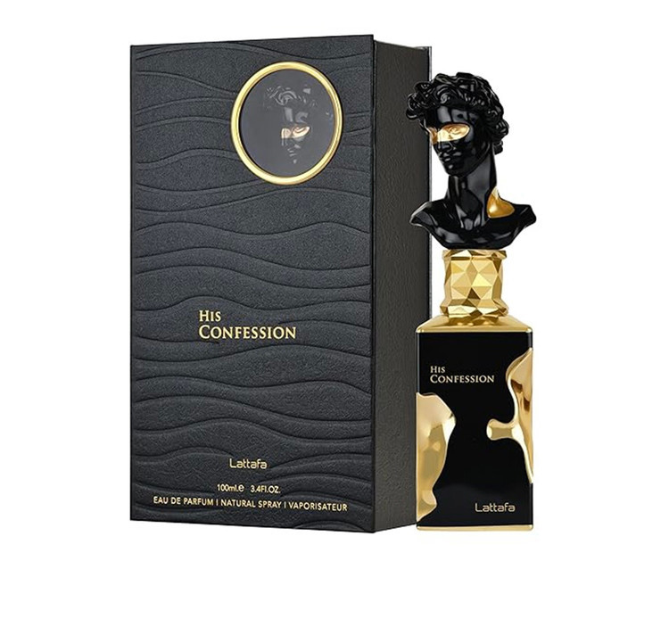 ادوپرفیوم عطر هیز کانفشن مردانه لطافه صد میل با پکیج جذاب ماندگاری تضمینی بالای چهارساعت(اماراتی)His confession Lattafa