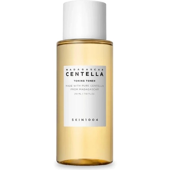 تونر روشن‌کننده و لایه‌بردار ملایم سنتلا اسکین ۱۰۰۴ (SKIN1004 Madagascar Centella Toning Toner)