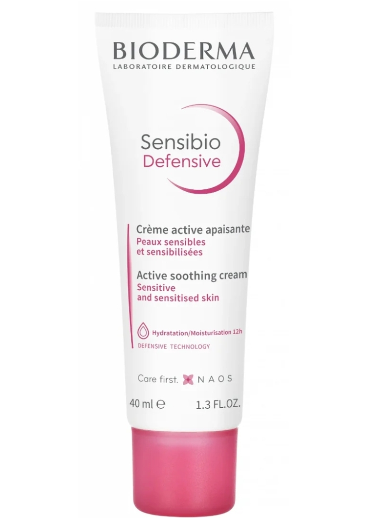: کرم مرطوب‌کننده و تسکین‌دهنده بایودرما (Bioderma) مدل سنسیبیو دیفنسیو حجم ۴۰