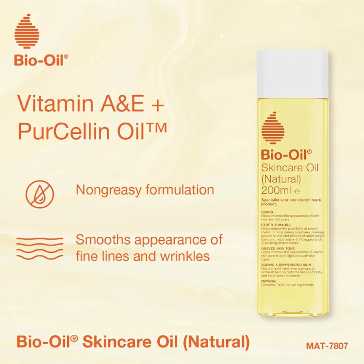 روغن مراقبت از پوست بایو اویل (Bio-Oil) مدل طبیعی (Natural) - حجم ۱۲۵ میلیلیتر
