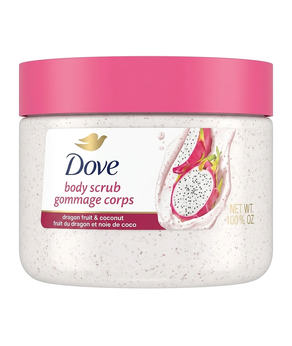 اسکراب بدن داو مدل دراگون فروت و نارگیل (Dove Body Scrub - Dragon Fruit & Coconut) ‌