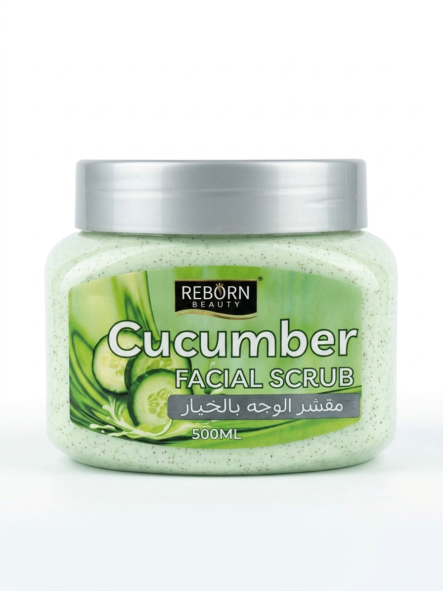 اسکراب صورت ری‌بورن بیوتی مدل خیار (Reborn Beauty Cucumber Facial Scrub)
