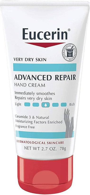 کرم دست اوسرین مدل ترمیمکننده پیشرفته (Eucerin Advanced Repair Hand Cream) نرمی و لطافت بینظیر، حتی برای خشکتر