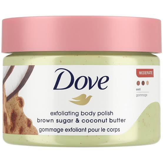 اسکراب بدن داو (Dove) مدل شکر قهوهای و کره نارگیل (Brown Sugar & Coconut Butter