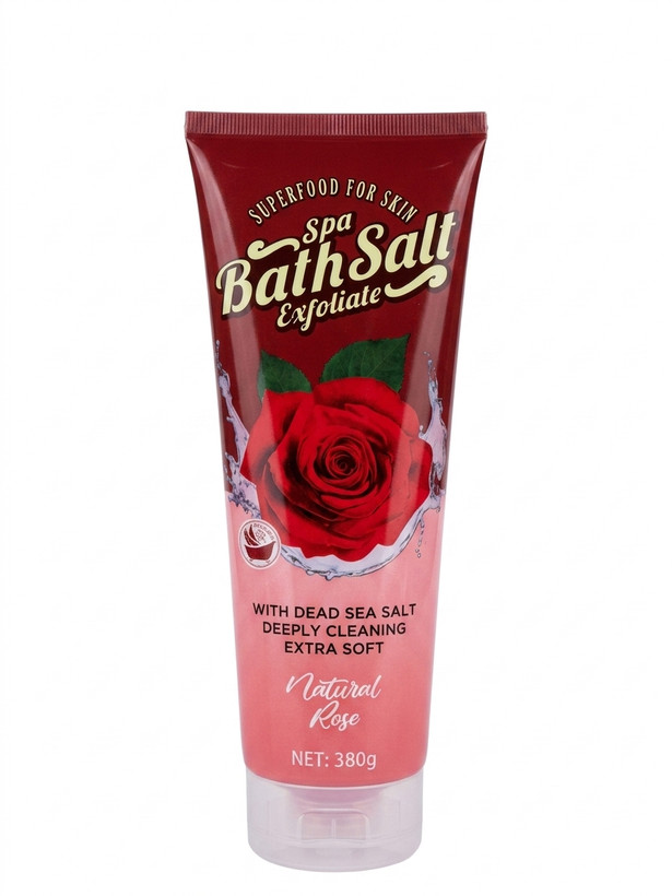 نمک حمام و اسکراب بدن تلیونیکس (Telionix) مدل گل رز (Natural Rose)