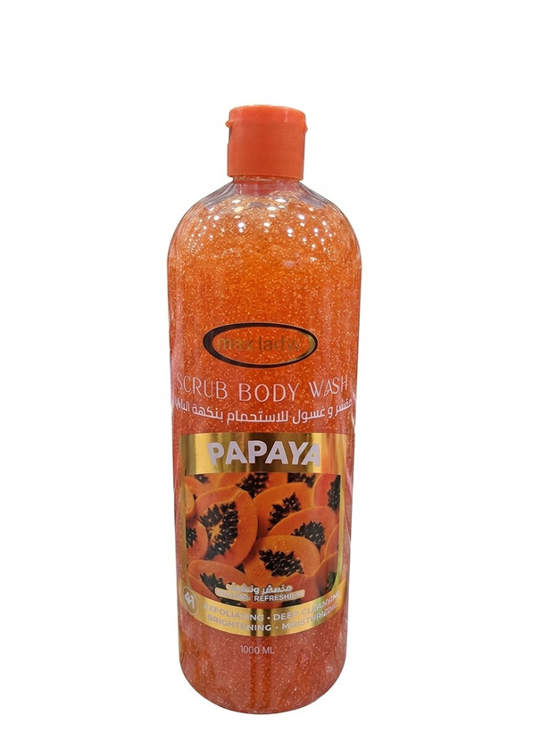 شامپو بدن لایهبردار مکس لیدی با عصاره پاپایا (Max Lady Scrub Body Wash - Papaya)