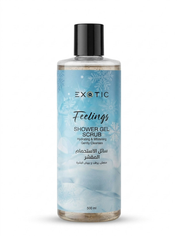 شامپو بدن اسکرابدار اگزوتیک حجم: ۵۰۰ میلیلیتر(EXOTIC Feelings Shower Gel Scrub)