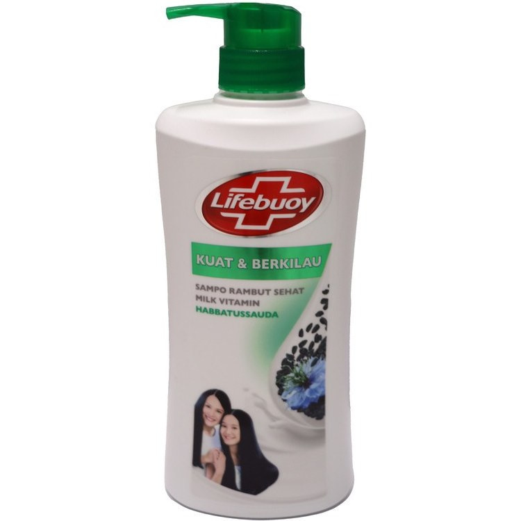 شامپو سر لایفبوی حاوی سیاهدانه و پروتئین شیر - حجم ۸۰۰ میلیلیتر (Lifebuoy Strong & Shiny Shampoo - 800ml