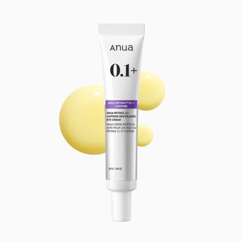 کرم دور چشم احیاکننده آنوا حاوی رتینول ۰.۱ و کافئین - حجم ۳۰ میلی‌لیتر (Anua Retinol 0.1 + Caffeine Revitalizing Eye Cream) ‌