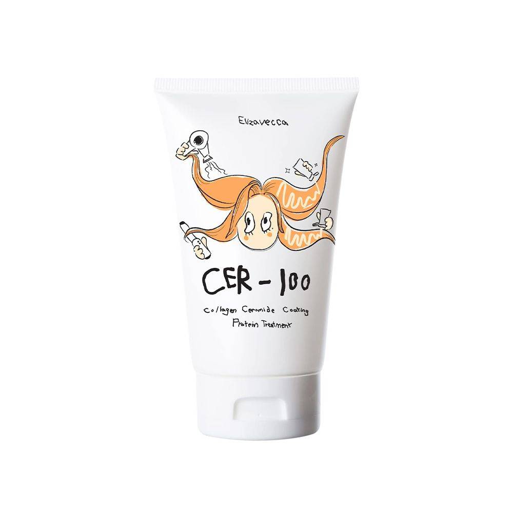 کرم موی پروتئینه و کلاژن‌ساز الیزاوکا مدل CER-100 حجم ۱۰۰ میلی‌لیتر (Elizavecca CER-100 Collagen Coating Protein Ion Injection 100ml) ‌