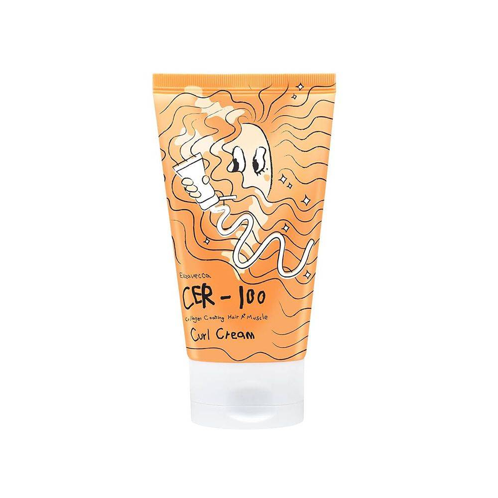 کرم موی مخصوص موهای فر الیزاوکا مدل CER-100 حجم ۱۲۰ میلی‌لیتر (Elizavecca CER-100 Collagen Coating Hair Muscle Curl Cream 120ml) ‌
