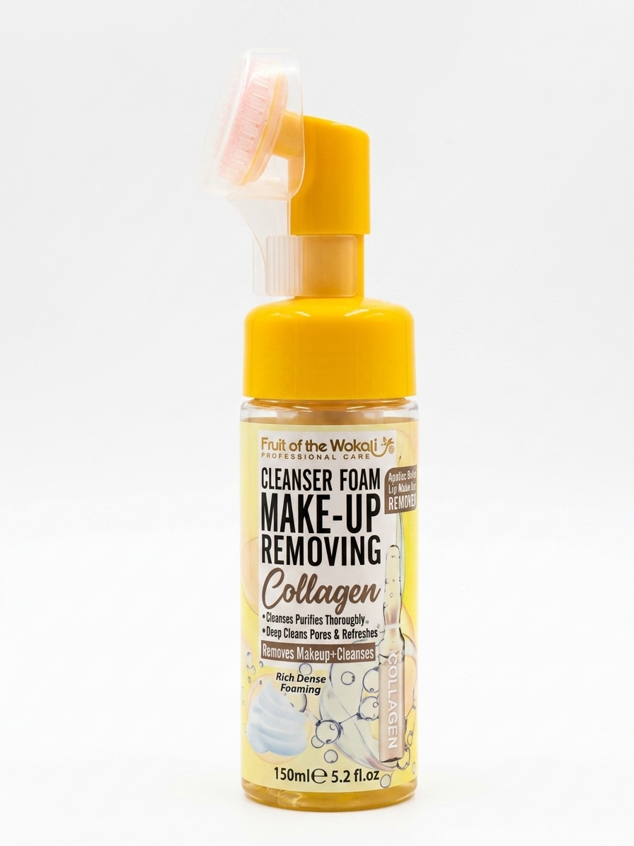 فوم شستشو و پاک‌کننده آرایش وکالی مدل Collagen حجم ۱۵۰ میلی‌لیتر (Wokali Cleanser Foam Make-up Removing Collagen)