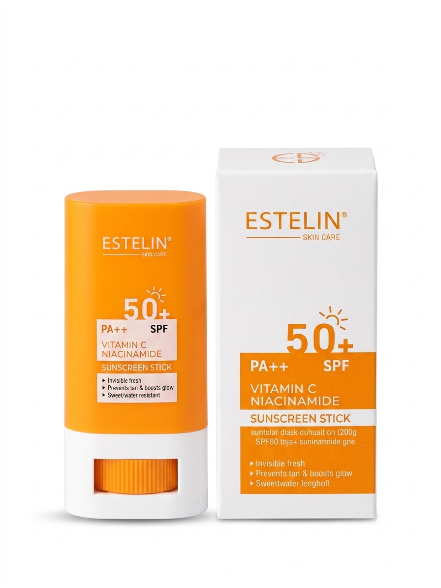 استیک ضد آفتاب استلین مدل Vitamin C & Niacinamide با SPF 50 استلین (Estelin)
