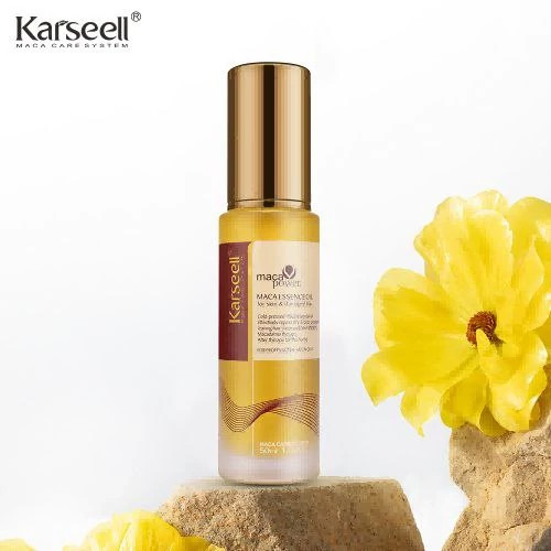 روغن آرگان و عصاره ماکا کارسیل مدل Maca Essence Oil حجم ۵۰ میلیلیتر (Karseell Maca Essence Oil for body & damaged hair)