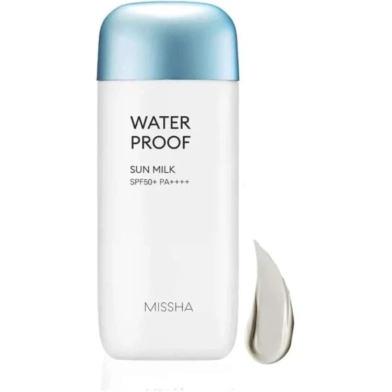 ضد آفتاب میشا مدل Waterproof Sun Milk با SPF50+ (درب آبی)