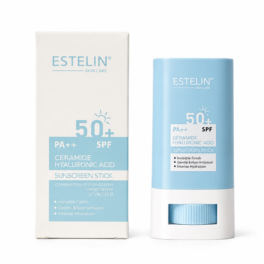 استیک ضد آفتاب استلین (Estelin) مدل Ceramide & Hyaluronic Acid با SPF 50