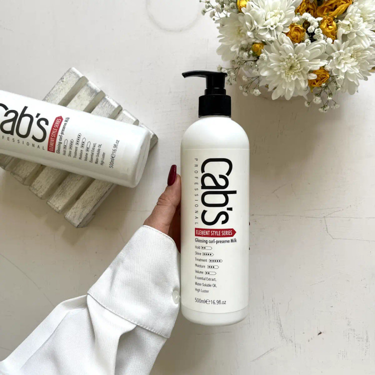 شیر موی تخصصی کابس (Cab's) مدل Glossing Curl-Preserve Milk حجم ۵۰۰ میلیلیتر