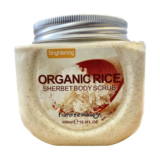 اسکراب بدن برنج وکالی (Wokali) مدل Organic Rice Sherbet Body Scrub