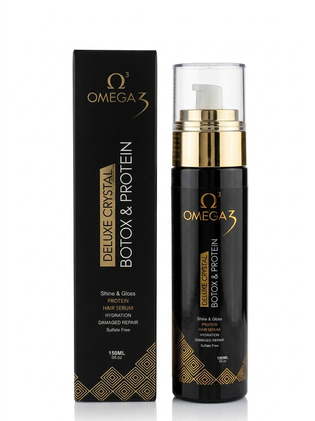 سرم موی بوتاکس و پروتئین OMEGA 3 (مدل Deluxe Crystal) 