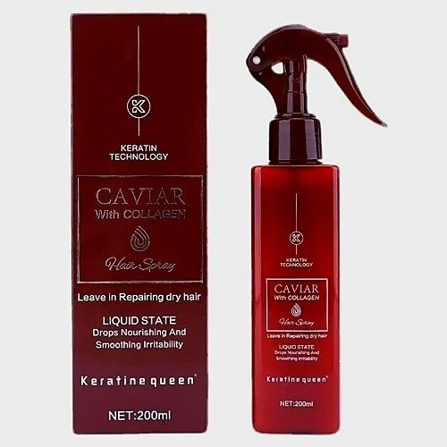 عطر موی خاویار و کلاژن (Caviar with Collagen) مدل Keratin Technology - حجم ۲۰۰ میلیلیتر 