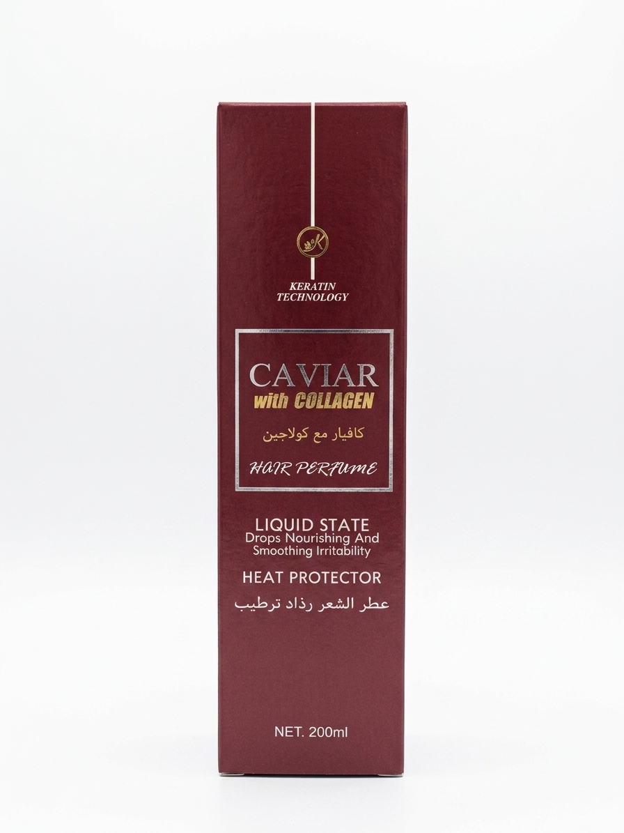 عطر موی خاویار و کلاژن (Caviar with Collagen) مدل Keratin Technology - حجم ۲۰۰ میلی‌لیتر ‌