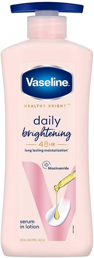 لوسیون بدن وازلین مدل Healthy Bright Daily Brightening (حجم ۶۰۰ میلیلیتر) 