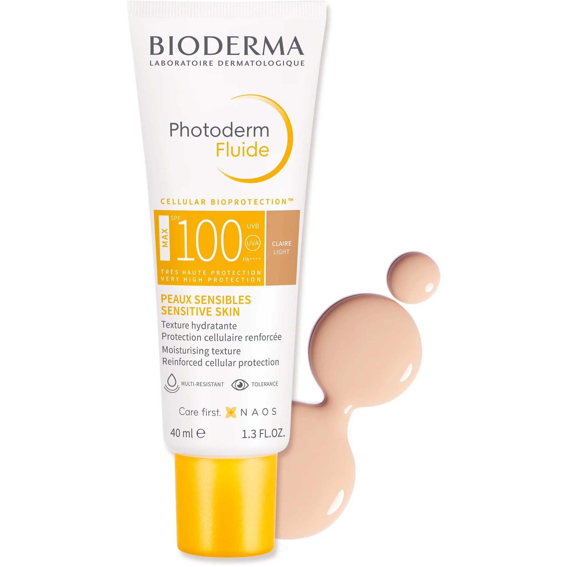 مرطوب کننده و ضد آفتاب بیودرما مدل Photoderm Aquafluide رنگ طلایی حجم 40 میلی لیتر ‌