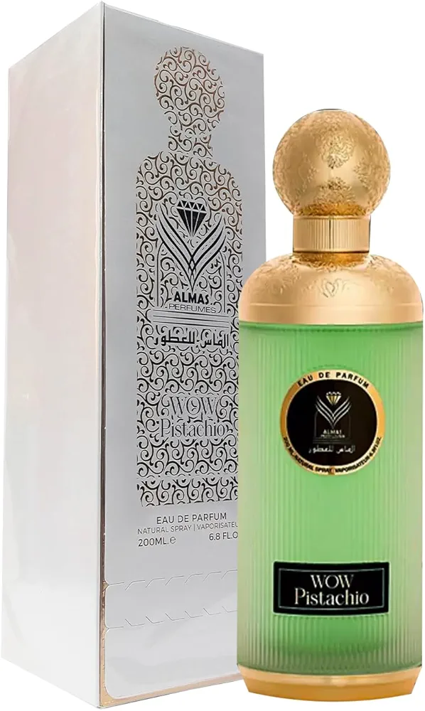 ادوپرفیوم الماس پرفیومز مدل WOW Pistachio حجم ۲۰۰ میلی لیتر