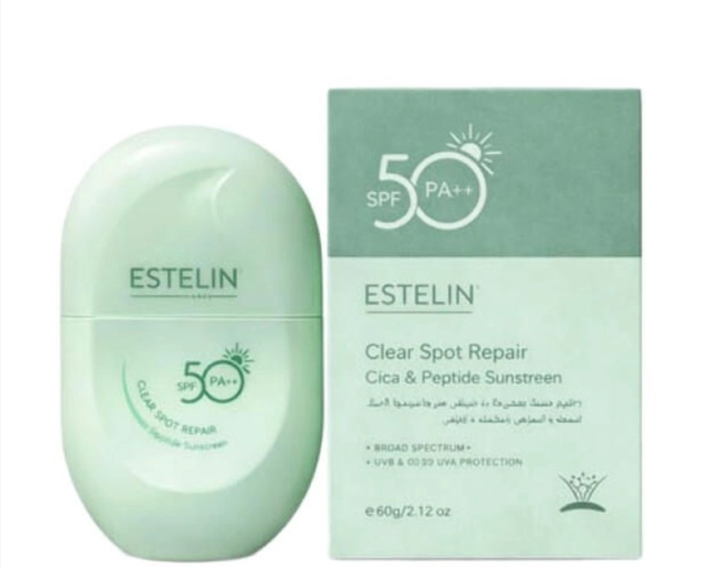 کرم ضدآفتاب استلین (ESTELIN) مدل Clear Spot Repair با عصاره سیکا و پپتید ‌