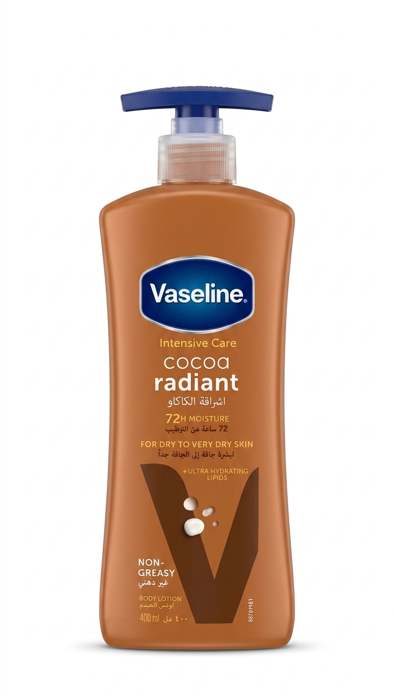 لوسیون بدن کره کاکائو وازلین (Vaseline Intensive Care Cocoa Radiant) ‌