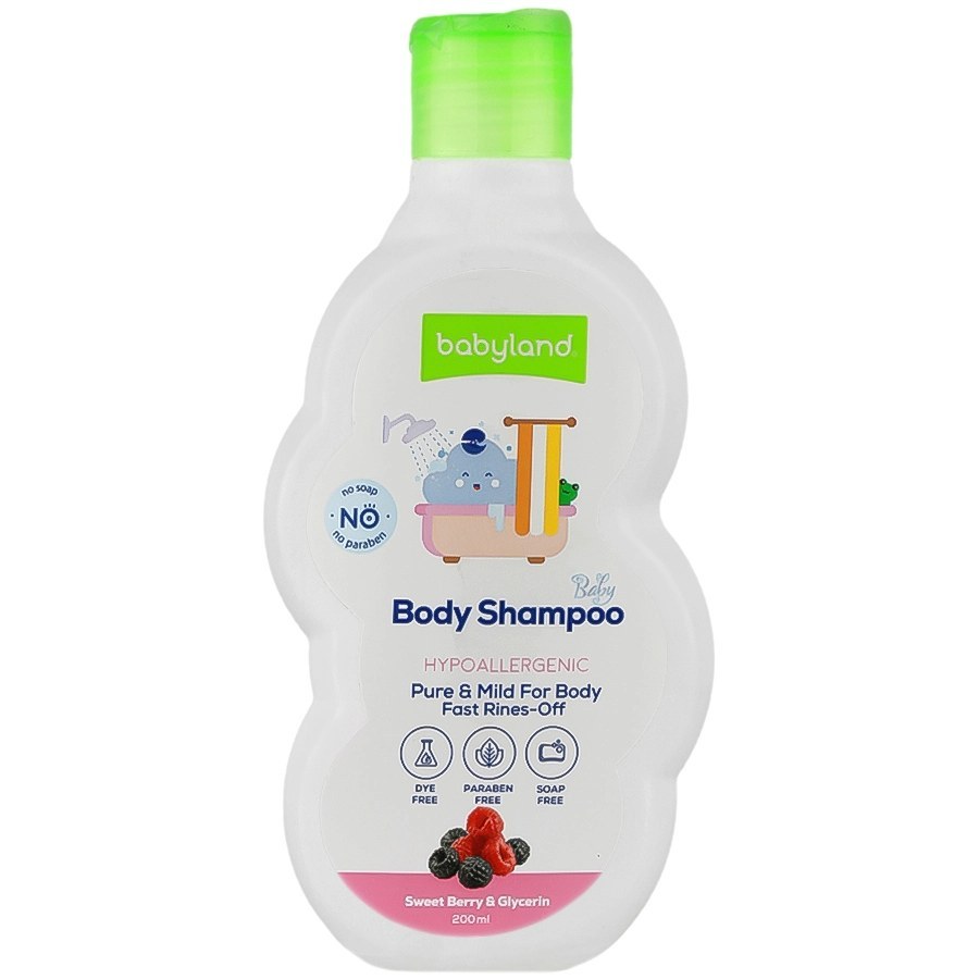 شامپو بدن بچه بیبی لند مدل Sweet Berry & Glycerin حجم 200 میلی لیتر ‌