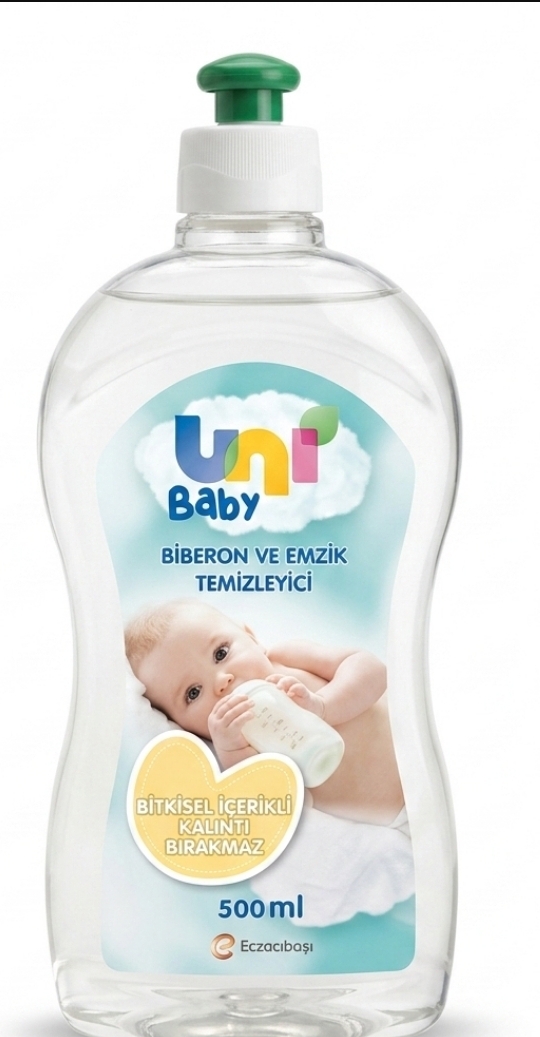 مایع استریل شیشه شیر و پستانک یونی بیبی (Uni Baby) – ۵۰۰ میلی‌لیتر ‌