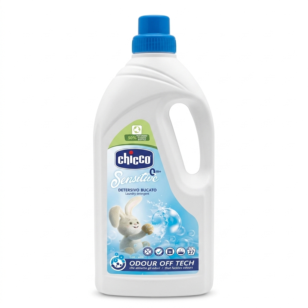 مایع لباسشویی نوزاد چیکو (Chicco) مدل Sensitive – ۱.۵ لیتر (۲۷ بار شستشو) ‌