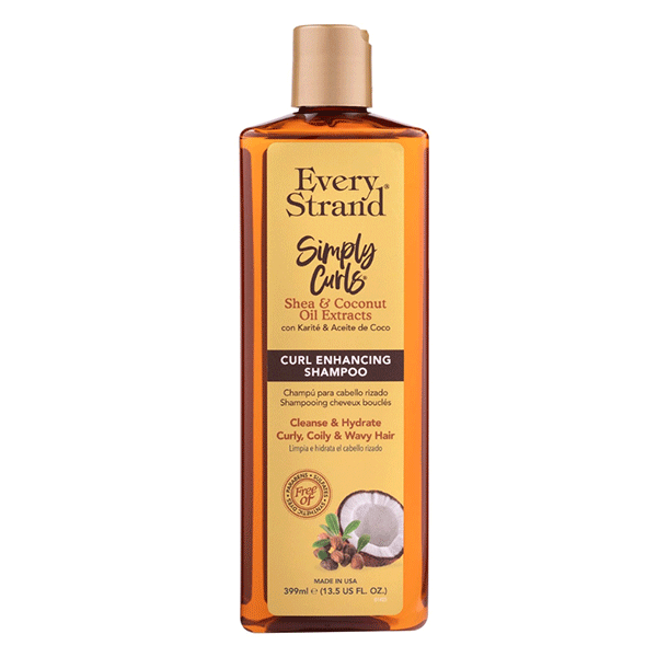شامپو تقویت‌کننده و حالت‌دهنده موی فر اوری استرند (Every Strand) مدل Simply Curls (حجم ۳۹۹ میلی‌لیتر)