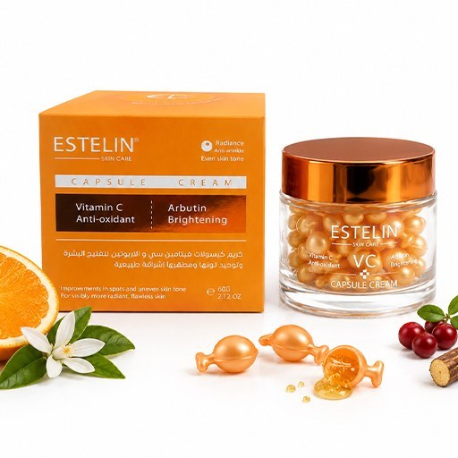 کرم کپسولی ویتامین سی و آربوتین استلین (ESTELIN Vitamin C & Arbutin Capsule Cream) ‌