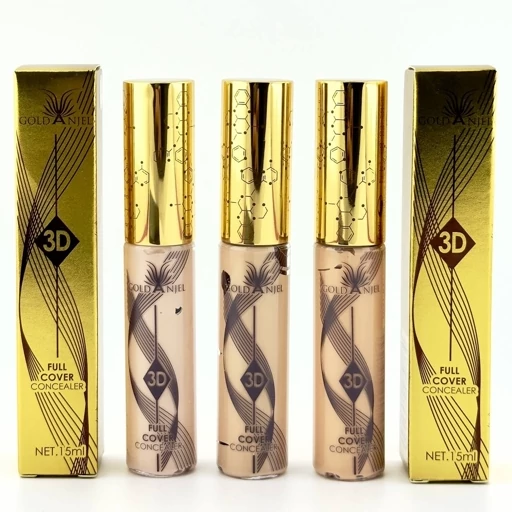کانسیلر مایع ۳ بعدی فول کاور گلد آنجل (Gold Anjel 3D Full Cover Concealer) حجم ۱۵ میلی‌لیتر
