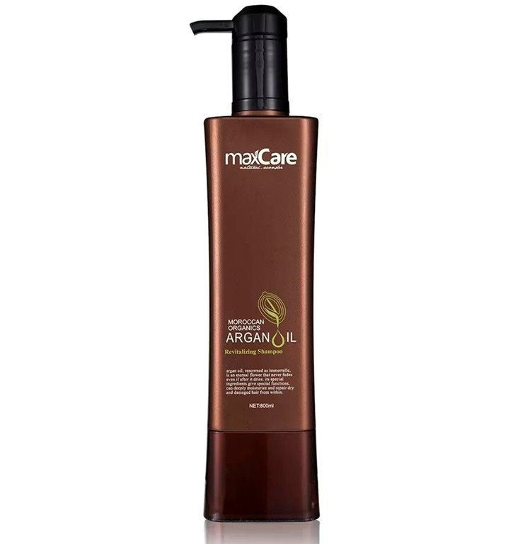 شامپو مو مکس کر مدل Argan Oil Revitalizing احیا کننده مناسب موهای خشک و آسیب دیده زنانه و مردانه حجم 800 میلی لیتر ‌