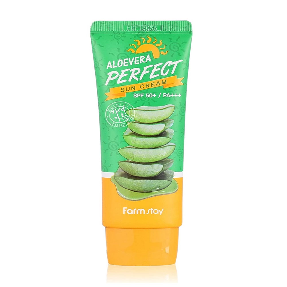 کرم ضد آفتاب آلوئه‌ورا فارم استی مدل Perfect با SPF50 زنانه و مردانه بی رنگ حجم 70 میلی لیتر ‌
