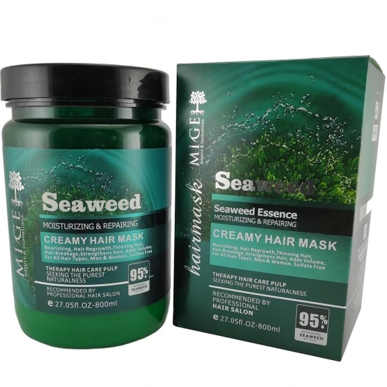 ماسک مو جلبک دریایی میگ مدل Seaweed بدون سولفات حجم 800 میلی لیتر