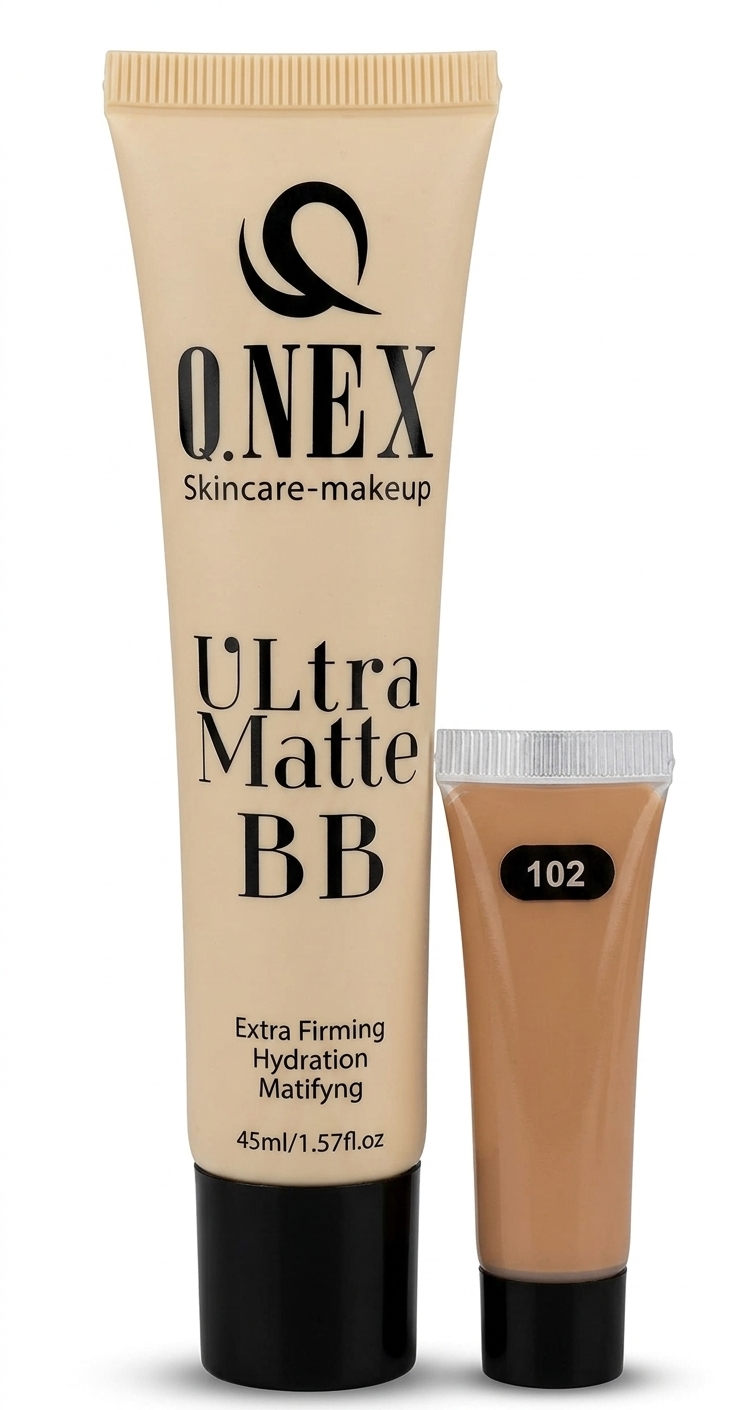 بی بی کرم کیو اونیکس (Q.ONEX) مدل Ultra Matte حجم ۴۵ میلی‌لیتر