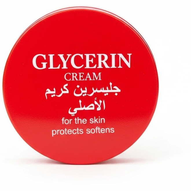 کرم گلیسیرین کاسه‌ای قرمز (Glycerin Cream) مناسب پوست‌های خشک و حساس ‌