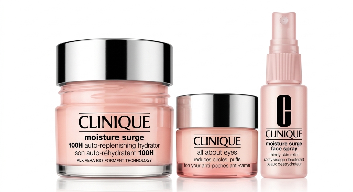 ست جوانساز و آبرسان حرفه‌ای کلینیک (Clinique) سری Moisture Surge ‌(اورجینال)