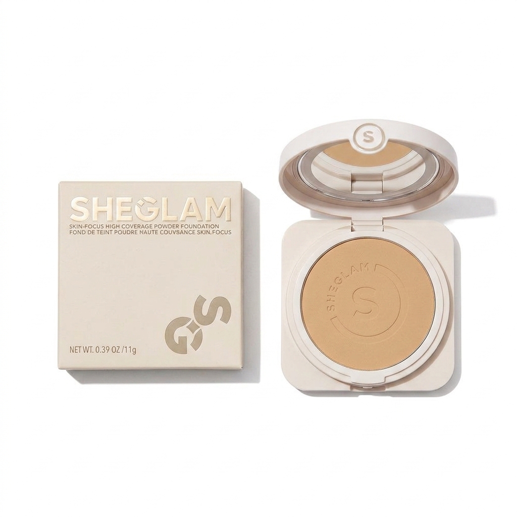 پنکیک و کرم‌پودر پودری شیگلم (SHEGLAM) مدل Skin-Focus High Coverage ‌