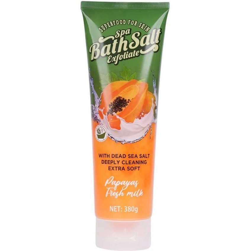 نمک بدن (اسکراب) لایه‌بردار عصاره پاپایا و شیر تازه Spa Bath Salt