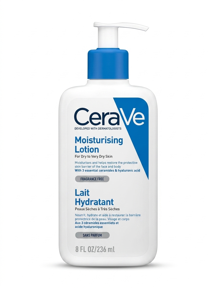 لوسیون مرطوب‌کننده سراوی مخصوص پوست‌های خشک تا خیلی خشک (CeraVe Moisturising Lotion) – حجم ۲۳۶ میلی‌لیتر(اورجینال‌)