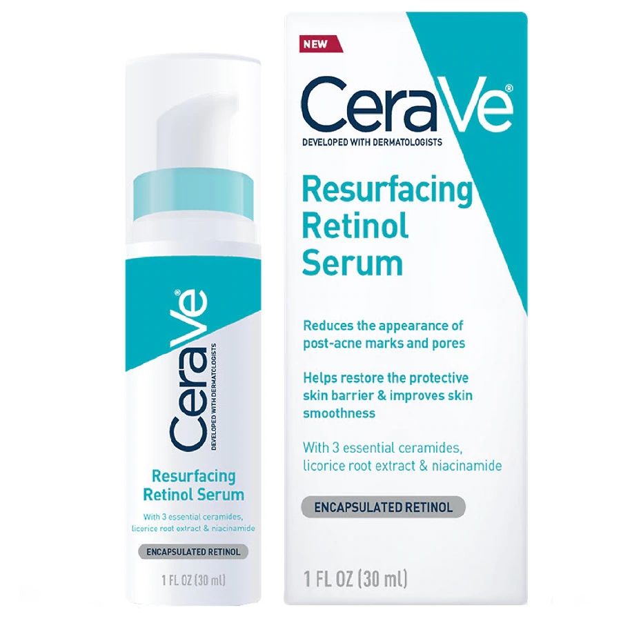 سرم رتینول بازسازی‌کننده و ضد لک سراوی (CeraVe Resurfacing Retinol Serum) – حجم ۳۰ میلی‌لیتر ‌(اورجینال)