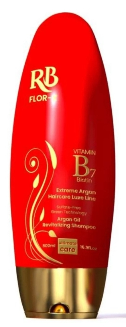 شامپو احیاکننده آرگان و بیوتین RB مدل FLOR-X (بدون سولفات)