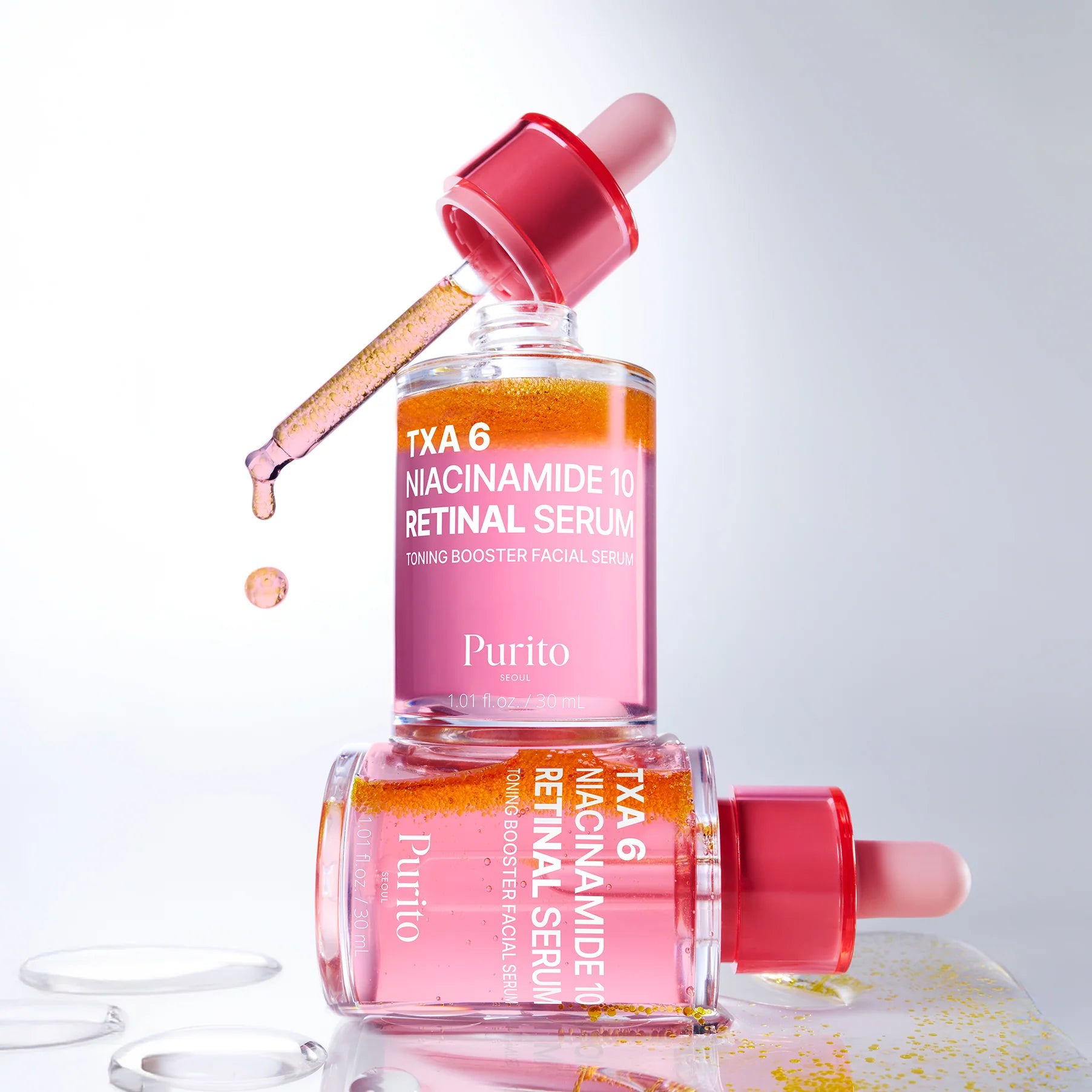 سرم ضد لک و جوانساز پیوریتو مدل TXA 6 Niacinamide 10 Retinal حجم ۳۰ میلی لیتر ‌