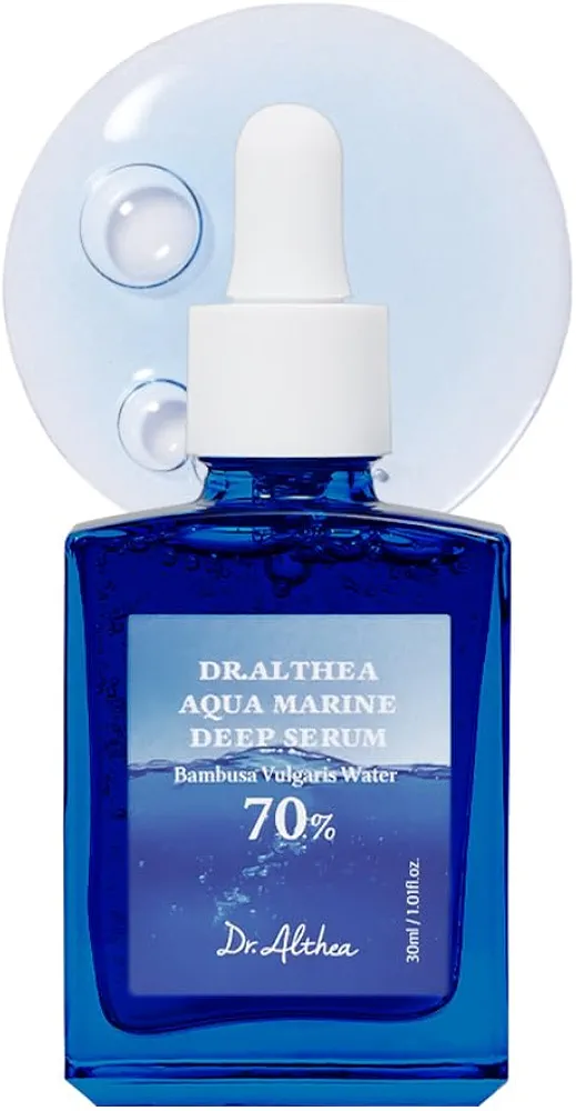 سرم آبرسان عمیق دکتر آلتیا مدل Aqua Marine Deep حاوی ۷۰ درصد آب بامبو مناسب انواع پوست حجم ۳۰ میلی لیتر
