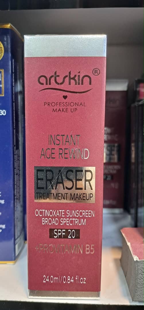 عنوان: کرم‌پودر و کانسیلر حرفه‌ای آرت اسکین مدل Eraser حجم 24 میلی‌لیتر